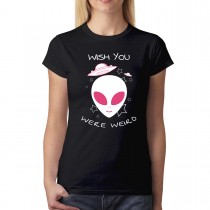 Alien UFO Stars Women's T-shirt XS-3XL