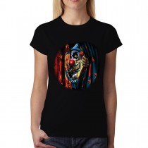 Evil Clown Circus Womens T-shirt XS-3XL