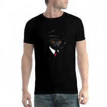Cat Agent Mafia Men T-shirt XS-5XL New