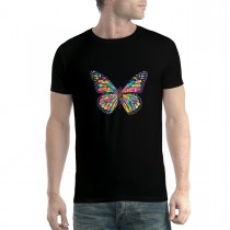 Butterfly Rainbow Colours Mens T-shirt XS-5XL