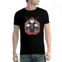 Skulls Chain Spades Mens T-shirt XS-5XL