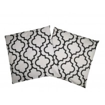 Handmade Pillow Case 100% Cotton 40x40cm Set of 2 Morocco White