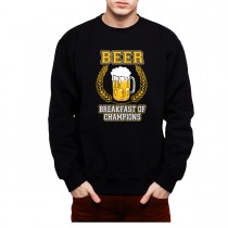 Beer Alcohol Breakfast Of Champions Men Sweatshirt S-3XL New