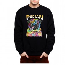 Pug Dog Love Mens Sweatshirt S-3XL