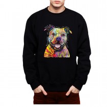 Pit Bull Love Friendly Dog Mens Sweatshirt S-3XL