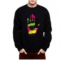 High Five Hand Fingers Mens Sweatshirt S-3XL