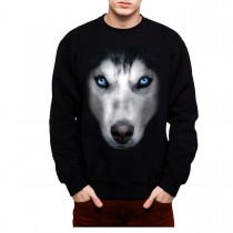 Husky Face Dog Animals Men Sweatshirt S-3XL New