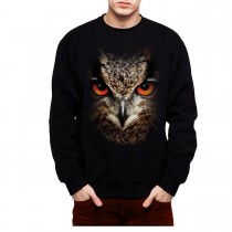 Owl Face Animals Men Sweatshirt S-3XL New