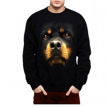 Rottweiler Face Dog Animals Men Sweatshirt S-3XL New