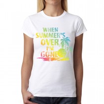 Summer Is Over Palm Women T-shirt XS-3XL New