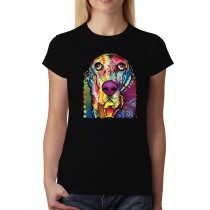 Basset Dachshund Dog Colourful Women T-shirt XS-3XL