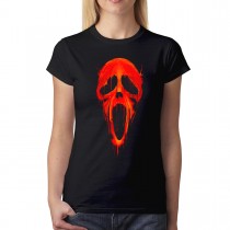 Mask Blood Death Women T-shirt XS-3XL