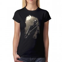 Skeleton Rock Guitar Women's T-shirt XS-3XL