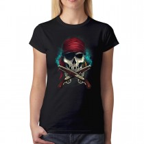 Pirate Guns Skull Women's T-shirt