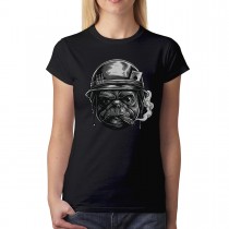 Pug Soldier Dog Women's T-shirt