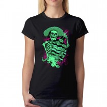 Sombrero Skeleton Gun Women's T-shirt