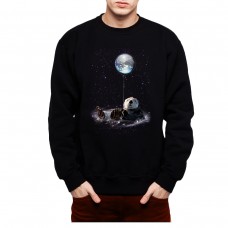 Otter Space Galaxy Earth Mens Sweatshirt S-3XL