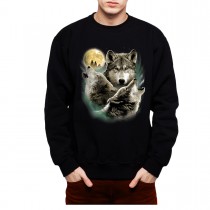 Wolves Horde Wolf Moon Mens Sweatshirt S-3XL