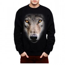 Wolf Face Mens Sweatshirt S-3XL
