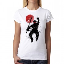 Ninja Sword Moon Women's T-shirt XS-3XL