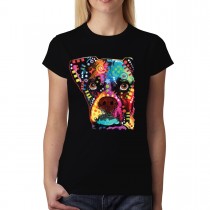 Boxer Dog Cubism Women T-shirt XS-3XL