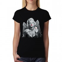 Marilyn Monroe Hearts Butterflies Angel Women T-shirt XS-3XL