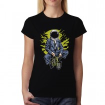 Astronaut Businessman Cyclist Womens T-shirt XS-3XL