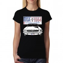 Ford Mustang Country Crest Women T-shirt S-3XL New