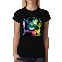 Astronaut Space Cat Women T-shirt XS-3XL New
