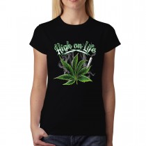 Marijuana Smoke Leaf Women T-shirt XS-3XL