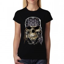Pirate Skull Womens T-shirt XS-3XL
