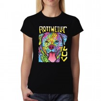 Rottweiller Dog Friend Womens T-shirt XS-3XL