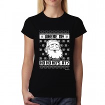 Santa Claus Christmas Retro Women T-shirt XS-3XL