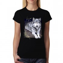 Wolf Portrait Womens T-shirt XS-3XL