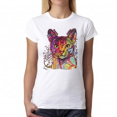 Abyssinian Cat Love Women T-shirt XS-3XL New