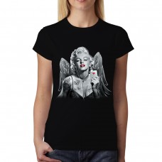Marilyn Monroe Hearts Butterflies Angel Women T-shirt XS-3XL