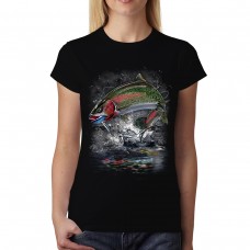 Trout Fishing Fish Womens T-shirt XS-3XL
