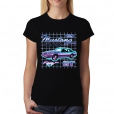 Ford Mustang GT Classic Womens T-shirt M-3XL