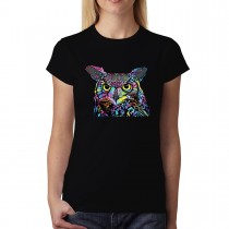 Colourful Owl Womens T-shirt XS-3XL