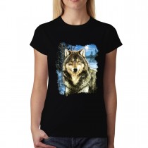 Wolf Winter Snow Womens T-shirt XS-3XL