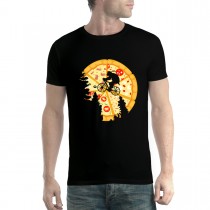 Pizza Moon Cyclist Mens T-shirt XS-5XL