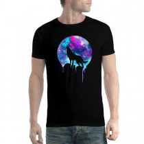 Wolf Moon Galaxy Men's T-shirt