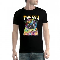 Pug Dog Love Mens T-shirt XS-5XL
