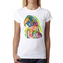 Macaw Parrot Cubism Women T-shirt XS-3XL