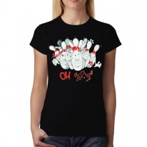 Bowling Funny Women T-shirt XS-3XL New