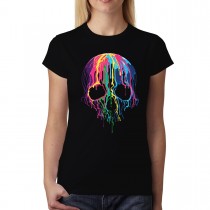 Melting Skull Horror Women T-shirt XS-3XL New
