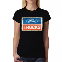 Ford Truck Logo Classic Women T-shirt M-3XL New