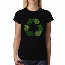 Recycle Sign Clean Earth Womens T-shirt XS-3XL