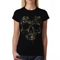 Soldier Skull Military Womens T-shirt M-3XL