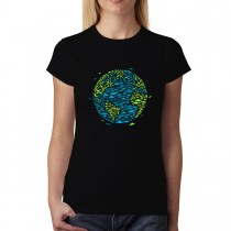 UFO Earth Invasion Planet Womens T-shirt XS-3XL